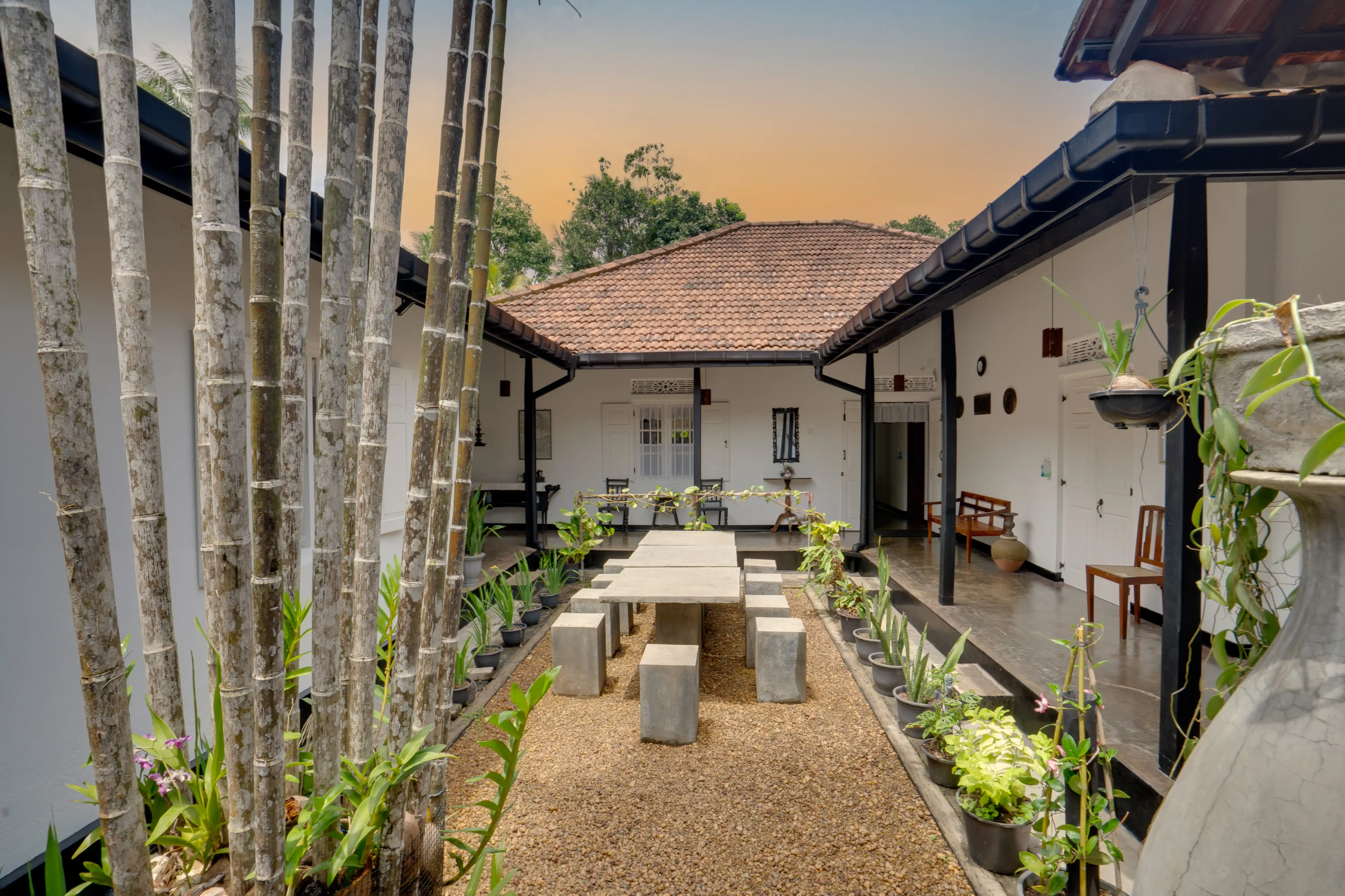 Traditional interior of Village Headman's Bungalow
